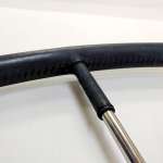 Leather for Steering wheel black gray dedate by DL SAILS